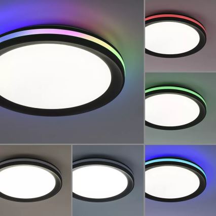 JUST LIGHT. 7509018 - LED RGBW reguliuojamas lubų šviestuvas GANGES LED/24W/230V 2700-5000K + nuotolinis valdymas