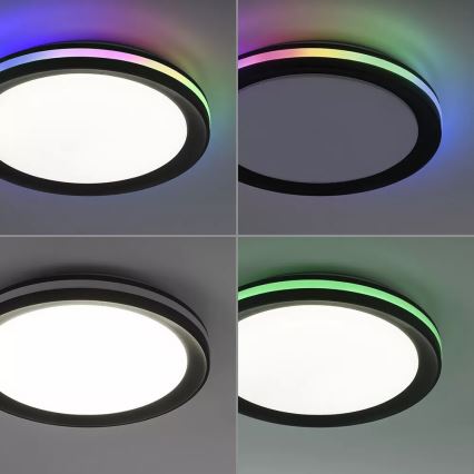 JUST LIGHT. 7509018 - LED RGBW reguliuojamas lubų šviestuvas GANGES LED/24W/230V 2700-5000K + nuotolinis valdymas