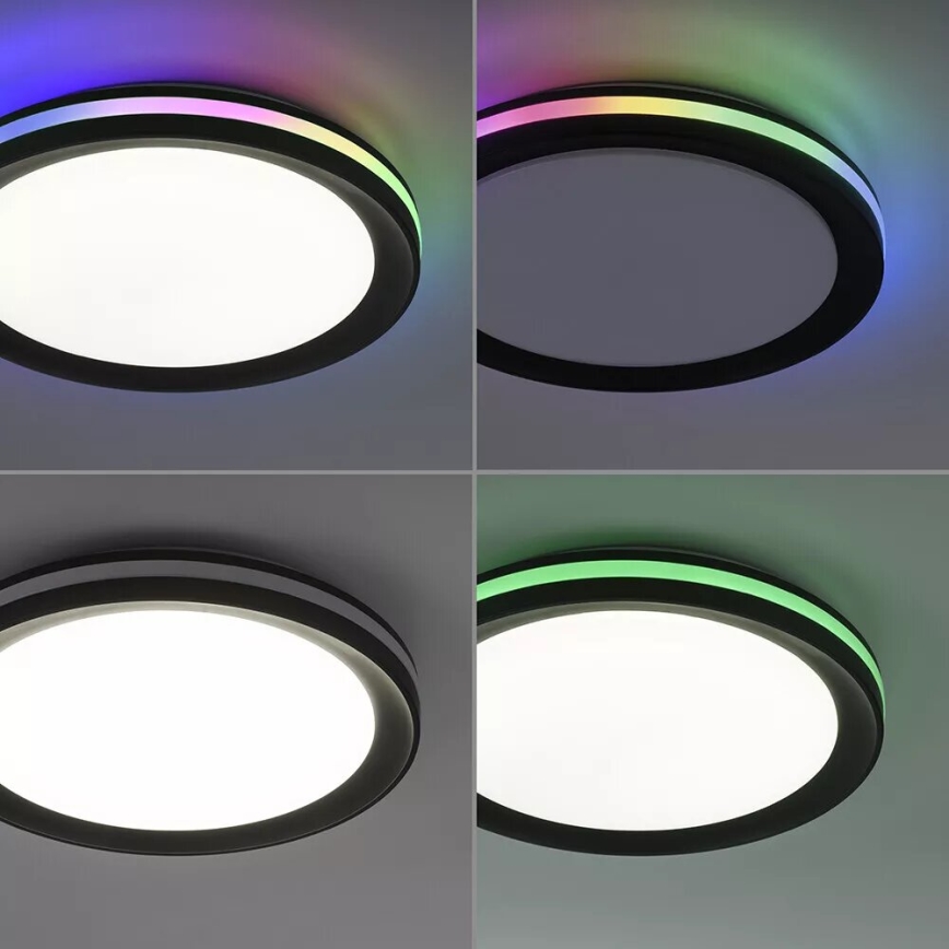 JUST LIGHT. 7509018 - LED RGBW reguliuojamas lubų šviestuvas GANGES LED/24W/230V 2700-5000K + nuotolinis valdymas