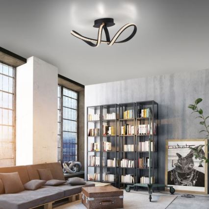 JUST LIGHT. 8475-18 - LED Pritemdomas tvirtinamas sietynas BRILLA LED/29W/230V juoda