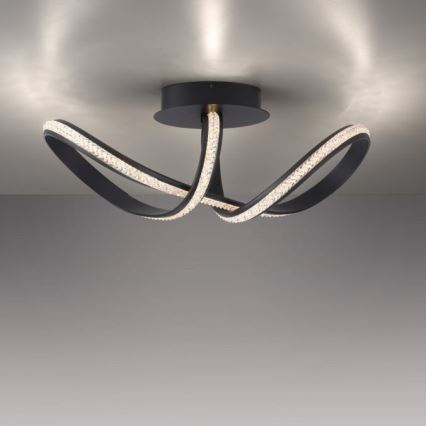 JUST LIGHT. 8475-18 - LED Pritemdomas tvirtinamas sietynas BRILLA LED/29W/230V juoda
