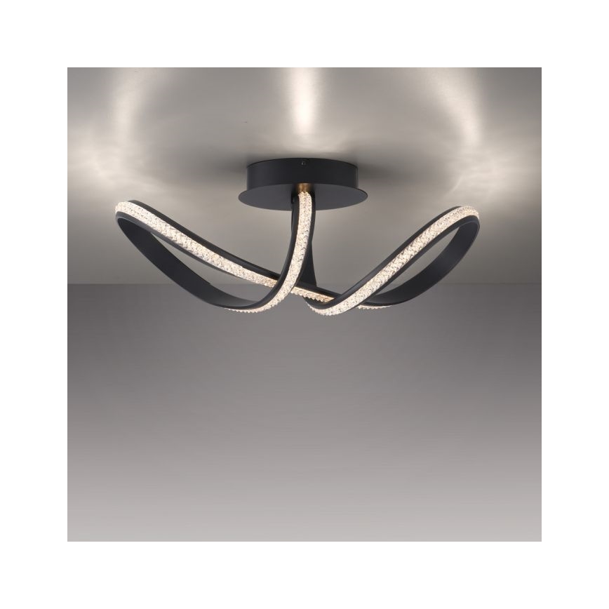 JUST LIGHT. 8475-18 - LED Pritemdomas tvirtinamas sietynas BRILLA LED/29W/230V juoda