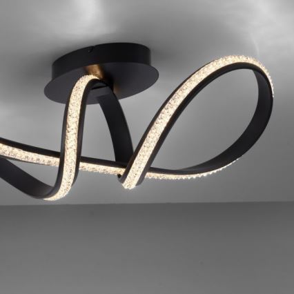 JUST LIGHT. 8475-18 - LED Pritemdomas tvirtinamas sietynas BRILLA LED/29W/230V juoda