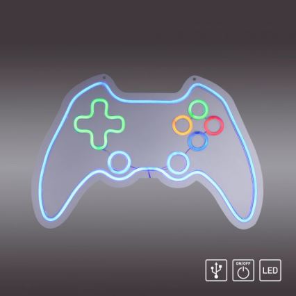 JUST LIGHT. 85022-70 - LED neono sieninė dekoracija NEON LED/6,5W/5V žaidėjams