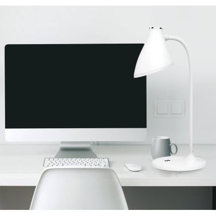 Reguliuojama LED jutiklinė stalinė lempa LED/5W/5V 2400 mAh