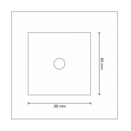 Jutiklinis jungiklis vienpolis SMART 800W/230V baltas Wi-Fi Tuya