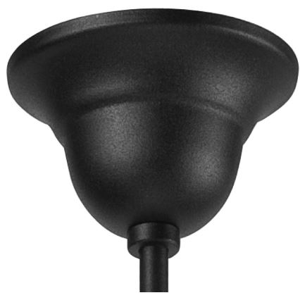 Kabantis šviestuvas ant grandinės RETRO II 5xE27/60W/230V, matinė juoda spalva