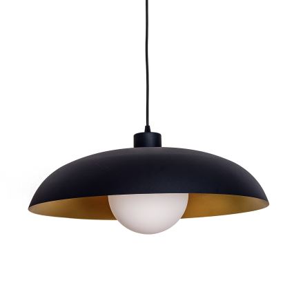 Kabantis šviestuvas ant laido ECLIPSE 1xE27/15W/230V juodas/auksinis