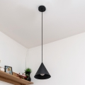 Kabantis šviestuvas ETNA II su laidu 1xE27/15W/230V, skersmuo 18,5 cm, juodas