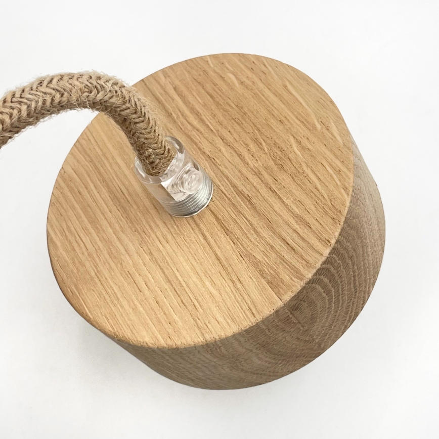 Kabantis šviestuvas su laidu LOOMIS 5xE27/15W/230V 130 cm smėlinė/ąžuolas