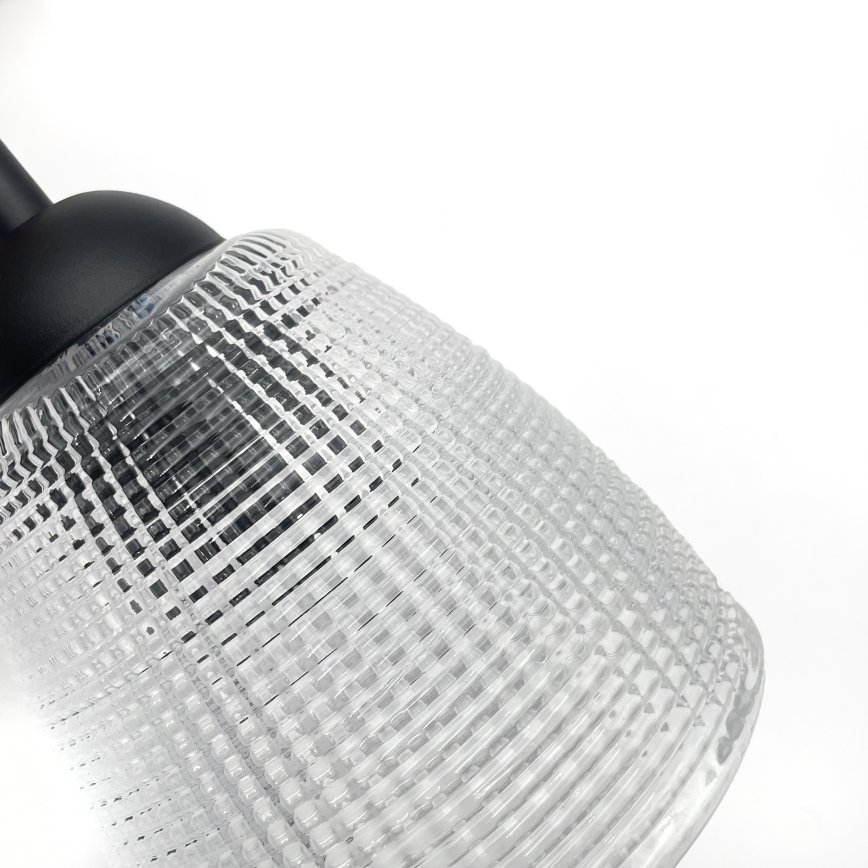 Kabantis šviestuvas su trosu LEANDRA 5xE27/15W/230V ąžuolas/juodas