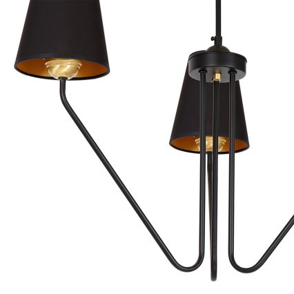 Kabinamas sietynas VICTORIA 3xE27/60W/230V juoda