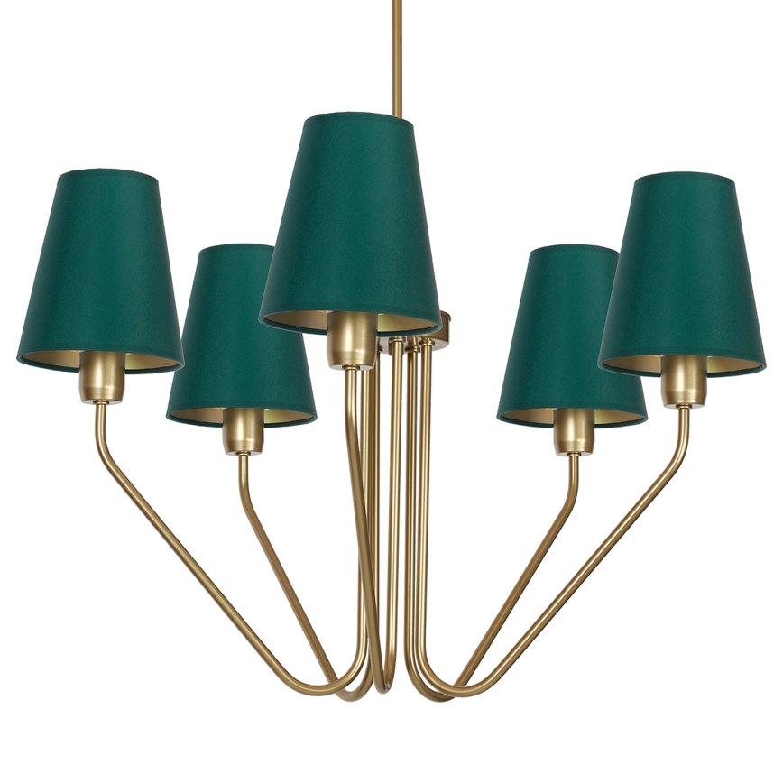 Kabinamas sietynas VICTORIA 5xE27/60W/230V žalia