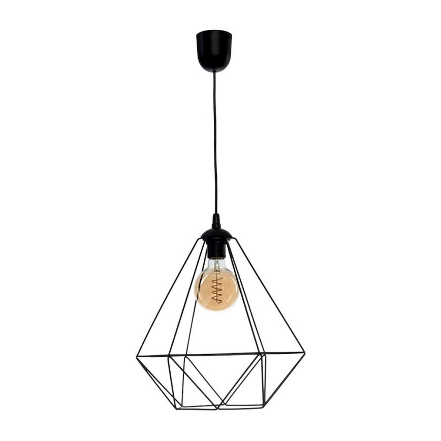 Kabinamas šviestuvas BASKET 1xE27/60W/230V juodas