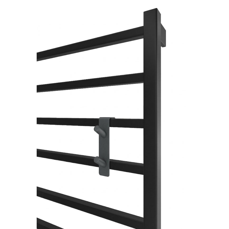 Kabliukas radiatoriams INOX nerūdijančio plieno/antracitas