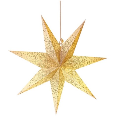 Kalėdinė dekoracija 1xE14/25W/230V d. 60 cm aukso spalvos