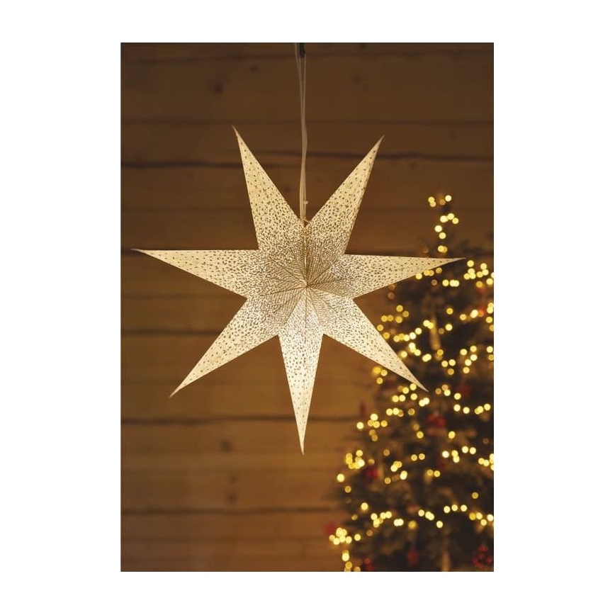 Kalėdinė dekoracija 1xE14/25W/230V d. 60 cm aukso spalvos