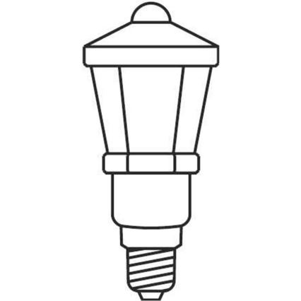 Kalėdinė girlianda LANTERN 12xE10/10,7m BALTA Pagaminta Europoje