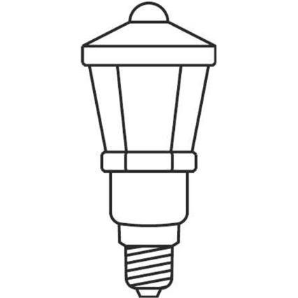 Kalėdinė girlianda LANTERN 12xE10/10,7m šiltai balta Pagaminta Europoje