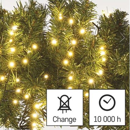 Kalėdinė lauko girlianda 400xLED/13m IP44 šiltai balta