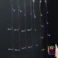 Kalėdinė LED RGB užuolaidinė girlianda 180xLED/7 funkcijų 6m IP65 Wi-Fi Tuya