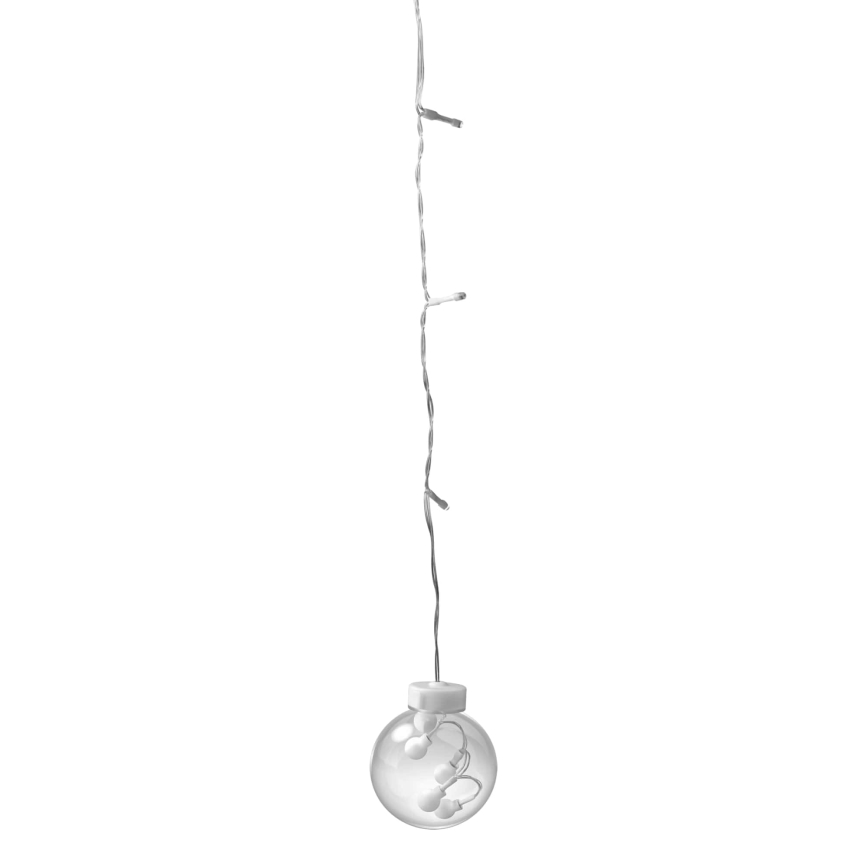 Kalėdinė LED užuolaida WISH BALLS 108xLED/8 funkcijų 4,5 m šiltai balta