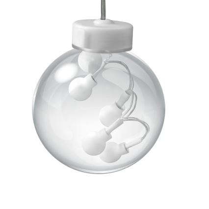Kalėdinė LED užuolaida WISH BALLS 108xLED/8 funkcijų 4,5 m šiltai balta