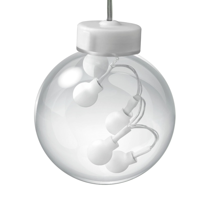 Kalėdinė LED užuolaida WISH BALLS 108xLED/8 funkcijų 4,5 m šiltai balta