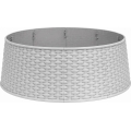 Kalėdinės eglutės stovo dangtis, skersmuo 65 cm, baltas