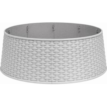 Kalėdinės eglutės stovo dangtis, skersmuo 65 cm, baltas