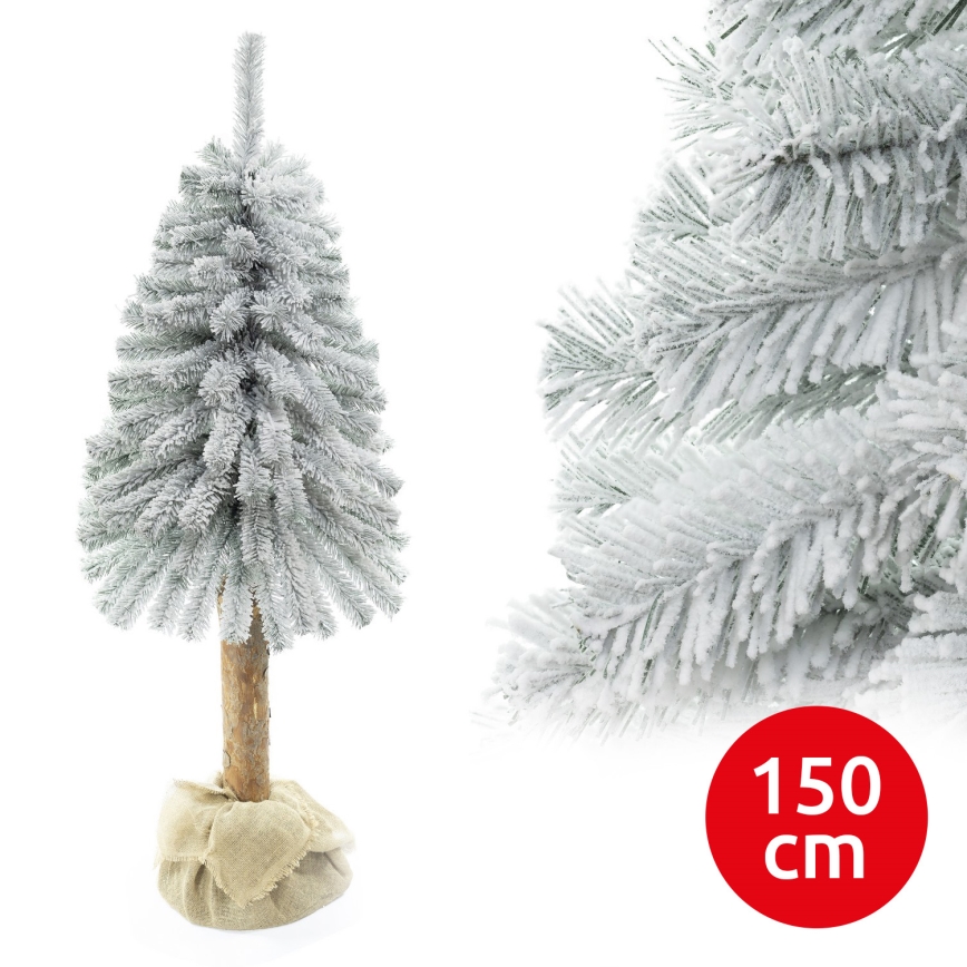 Kalėdų eglutė ant kamieno NATURAL WITH SNOW 150 cm kėnis