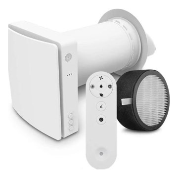 Kambario šilumos atgavimo įrenginys 12W Wi-Fi Tuya + nuotolinio valdymo pultas