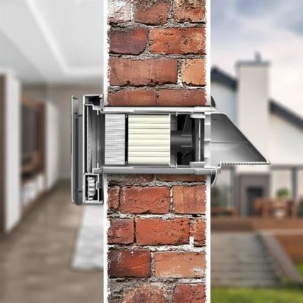 Kambario šilumos atgavimo įrenginys 12W Wi-Fi Tuya + nuotolinio valdymo pultas