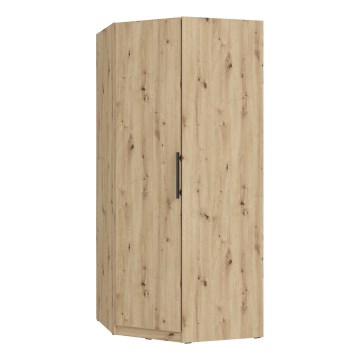 Kampinė drabužių spinta MARO 94x213 cm ąžuolas Artisan