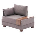 Kampinis fotelis TULA, rudas, kairinis