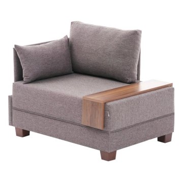 Kampinis fotelis TULA, rudas, kairinis