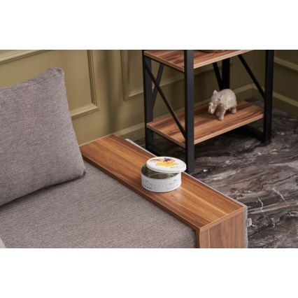 Kampinis fotelis TULA, rudas, kairinis