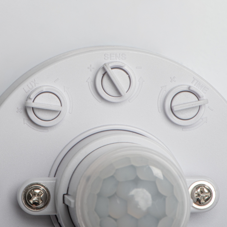 LED lubinis šviestuvas su judesio ir sutemų jutikliu FOGLER LED/12W/230V, Ø 28 cm