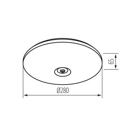 LED lubinis šviestuvas su judesio ir sutemų jutikliu FOGLER LED/12W/230V, Ø 28 cm