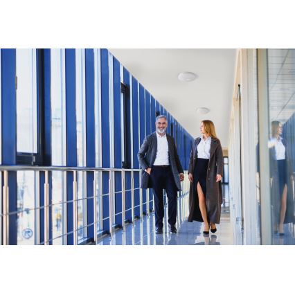 LED lubinis šviestuvas su judesio ir sutemų jutikliu FOGLER LED/17W/230V, skersmuo 33 cm