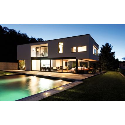 LED lauko įvažiavimo šviestuvas GORDO LED/1W/230V 9,5x9,5 cm IP67 nerūdijančio plieno