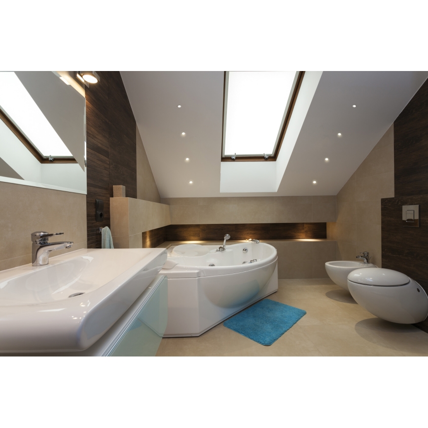 LED Įleidžiamas lauko šviestuvas IMBER LED/1W/12V 4000K diametras 3 cm 30 lm IP65 juoda