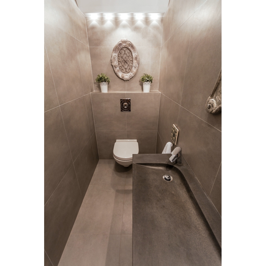 LED Įleidžiamas lauko šviestuvas IMBER LED/1W/12V 4000K diametras 3 cm 30 lm IP65 juoda
