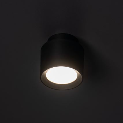 LED taškinis šviestuvas SONOR LED/6W/230V 3000/4000/5700K + LED/1,5W 2200K Ø 9 cm juodas