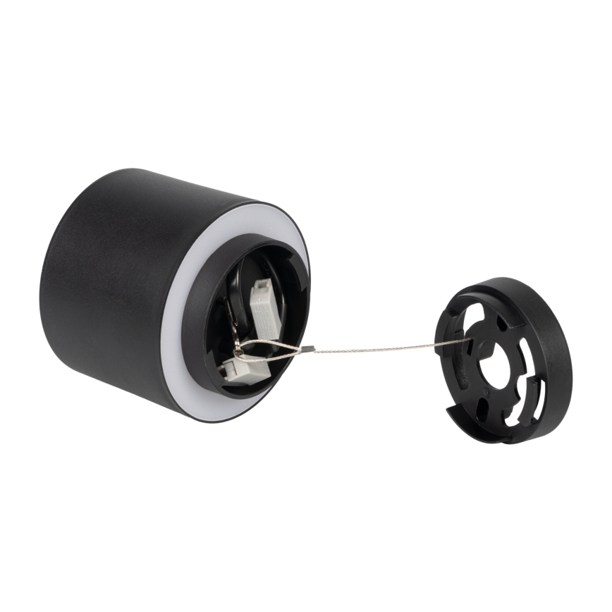 LED taškinis šviestuvas SONOR LED/6W/230V 3000/4000/5700K + LED/1,5W 2200K Ø 9 cm juodas