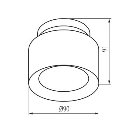 LED taškinis šviestuvas SONOR LED/6W/230V 3000/4000/5700K + LED/1,5W 2200K Ø 9 cm juodas