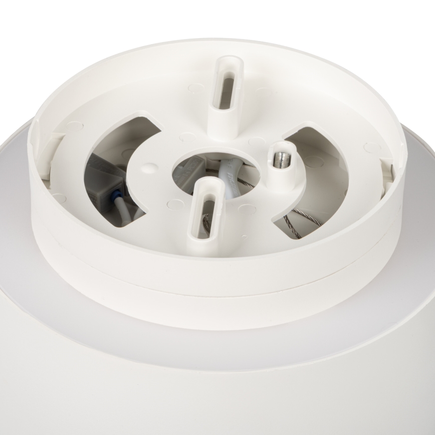LED taškinis šviestuvas SONOR LED/12W/230V 3000/4000/5700K + LED/1,5W 2200K Ø 14 cm baltas