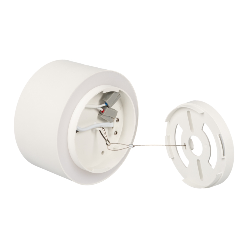 LED taškinis šviestuvas SONOR LED/12W/230V 3000/4000/5700K + LED/1,5W 2200K Ø 14 cm baltas