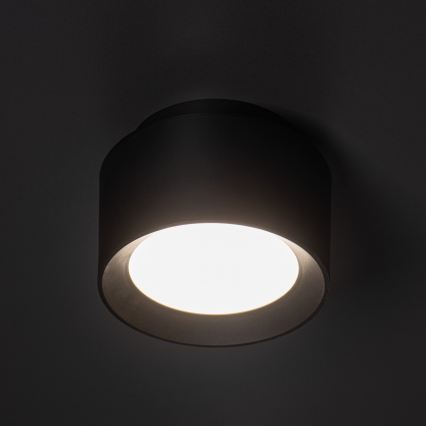 LED taškinis šviestuvas SONOR LED/12W/230V 3000/4000/5700K + LED/1,5W 2200K skersmuo 14 cm juodas
