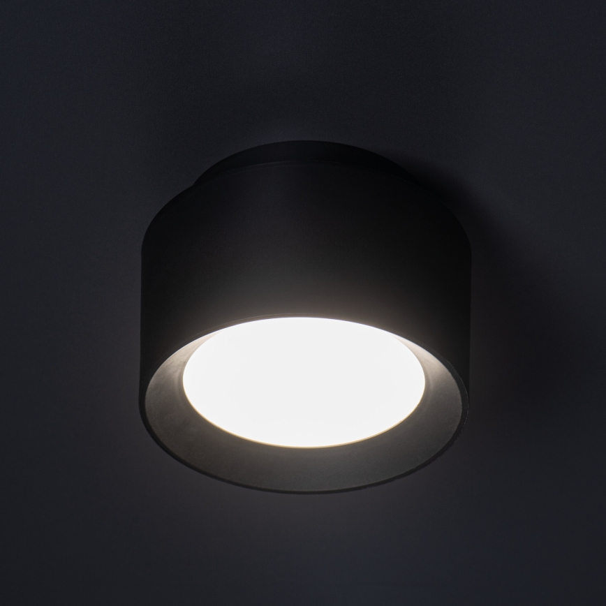 LED taškinis šviestuvas SONOR LED/12W/230V 3000/4000/5700K + LED/1,5W 2200K skersmuo 14 cm juodas
